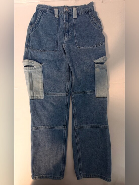 PacSun Denim - PacSun Women’s Two-Tone Blue High-Rise Patchwork Jeans
